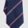 CORBATA JACQUARD MF AZUL MARINO