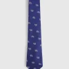 CORBATA JACQUARD MF AZUL MARINO