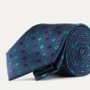 CORBATA JACQUARD MF AZUL MARINO