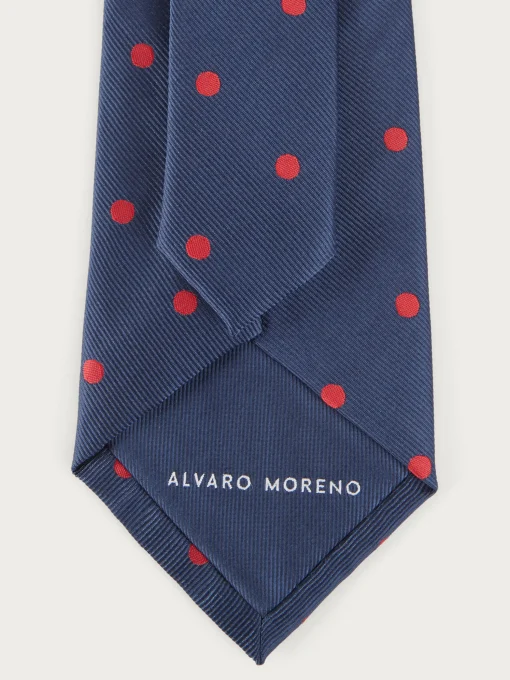 CORBATA JACQUARD MF AZUL MARINO