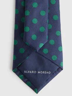 CORBATA JACQUARD MF AZUL MARINO
