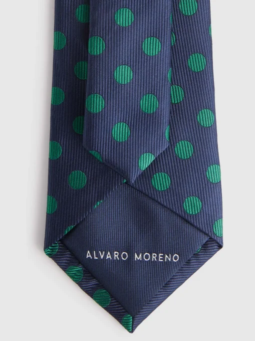 CORBATA JACQUARD MF AZUL MARINO
