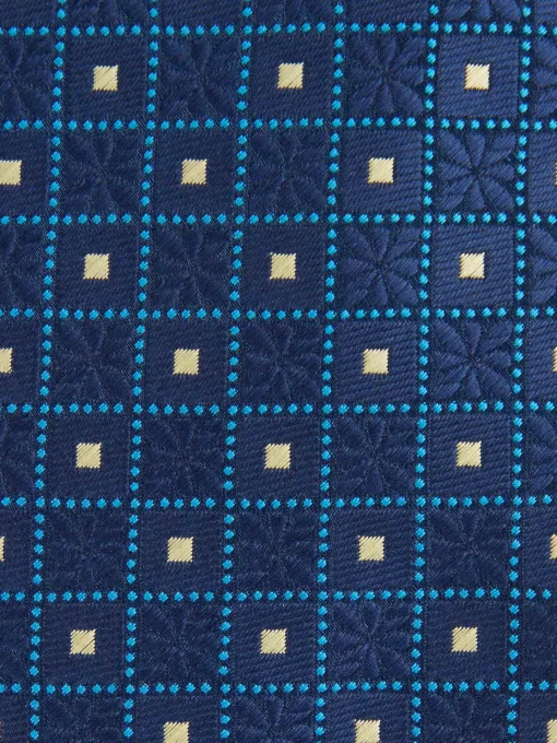CORBATA JACQUARD MF AZUL MARINO
