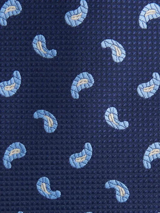 CORBATA JACQUARD MF AZUL MARINO