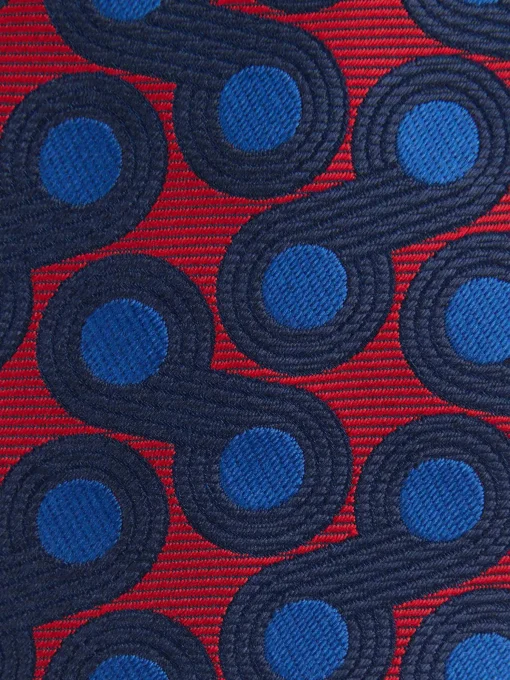 CORBATA JACQUARD MF AZUL MARINO