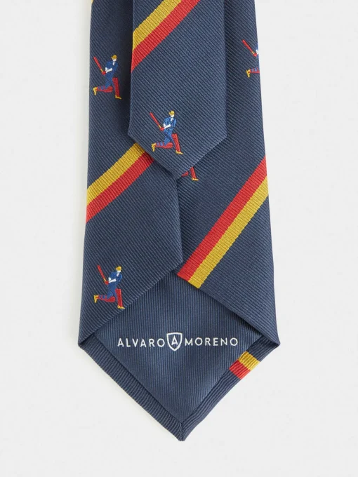 CORBATA JACQUARD MF AZUL MARINO