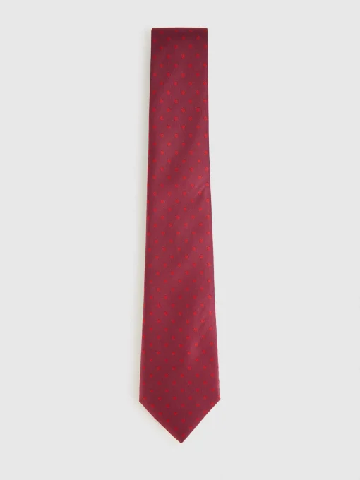 CORBATA JACQUARD MF BURDEOS