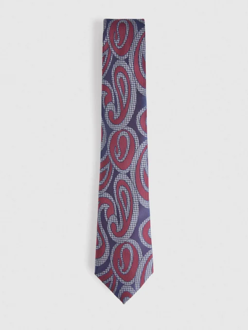 CORBATA JACQUARD MF BURDEOS
