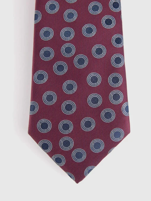 CORBATA JACQUARD MF BURDEOS