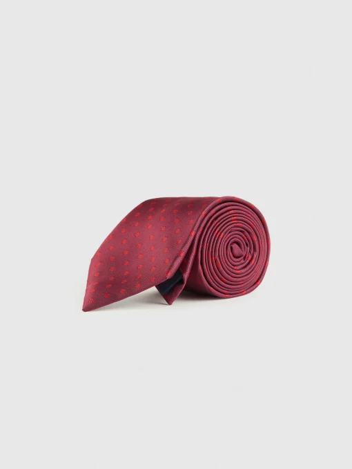 CORBATA JACQUARD MF BURDEOS