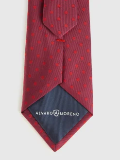 CORBATA JACQUARD MF BURDEOS