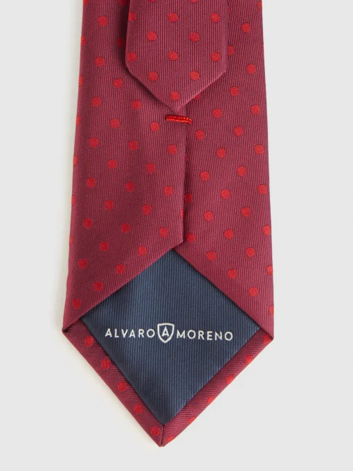CORBATA JACQUARD MF BURDEOS