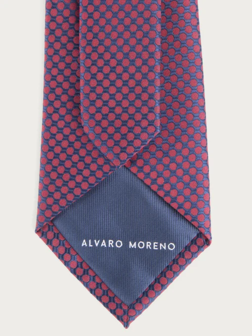 CORBATA JACQUARD MF BURDEOS