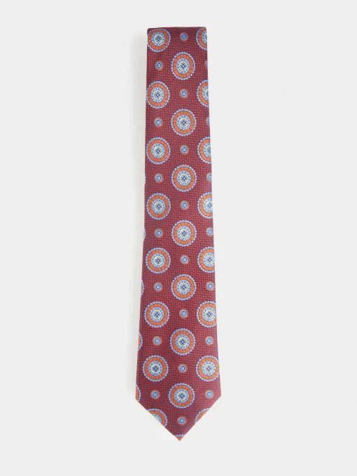 CORBATA JACQUARD MF ROJO