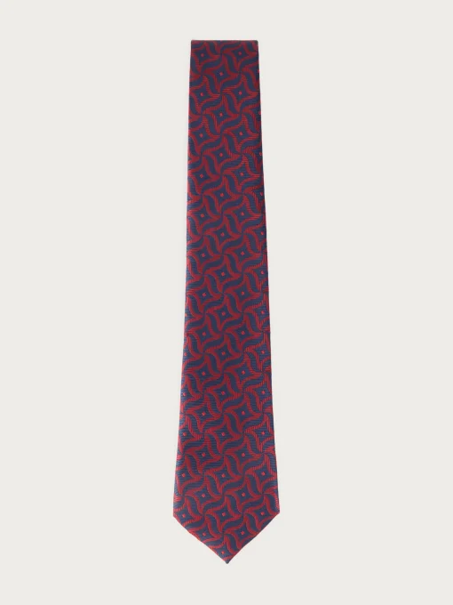 CORBATA JACQUARD MF ROJO