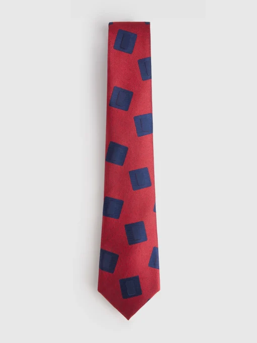 CORBATA JACQUARD MF ROJO