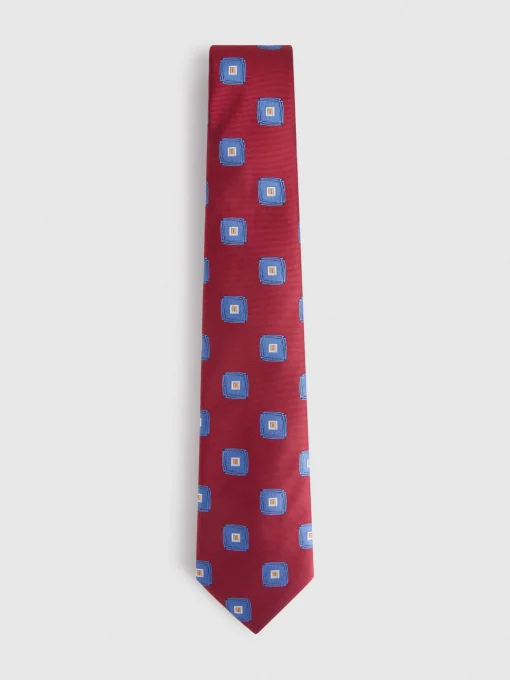 CORBATA JACQUARD MF ROJO