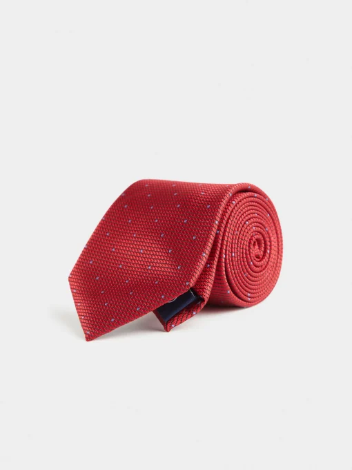 CORBATA JACQUARD MF ROJO
