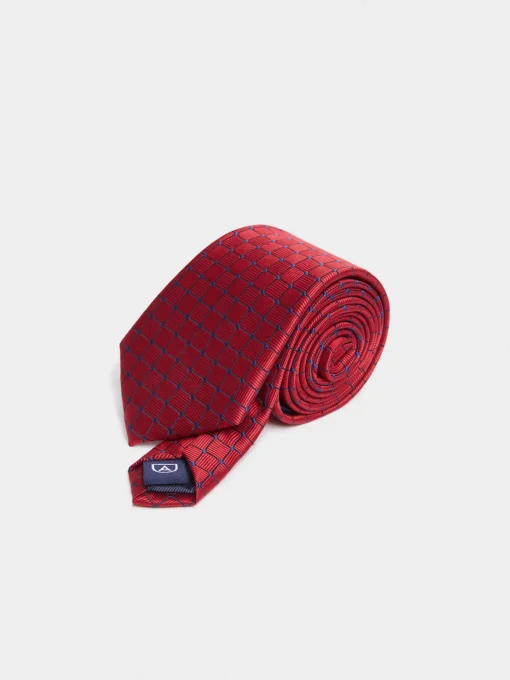 CORBATA JACQUARD MF ROJO