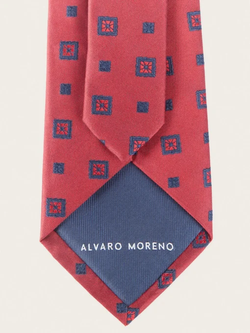 CORBATA JACQUARD MF ROJO