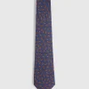 CORBATA PRINTED AZUL MARINO