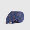 CORBATA PRINTED AZUL MARINO