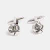 GEMELOS NUDO METAL GRIS