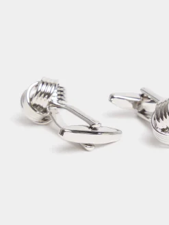 GEMELOS NUDO METAL GRIS