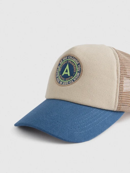 GORRA LOGO BEIGE