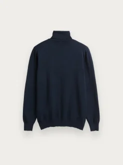 JERSEY ROLL COLLAR AZUL MARINO