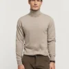 JERSEY ROLL COLLAR BEIGE