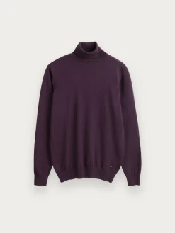 JERSEY ROLL COLLAR BURDEOS