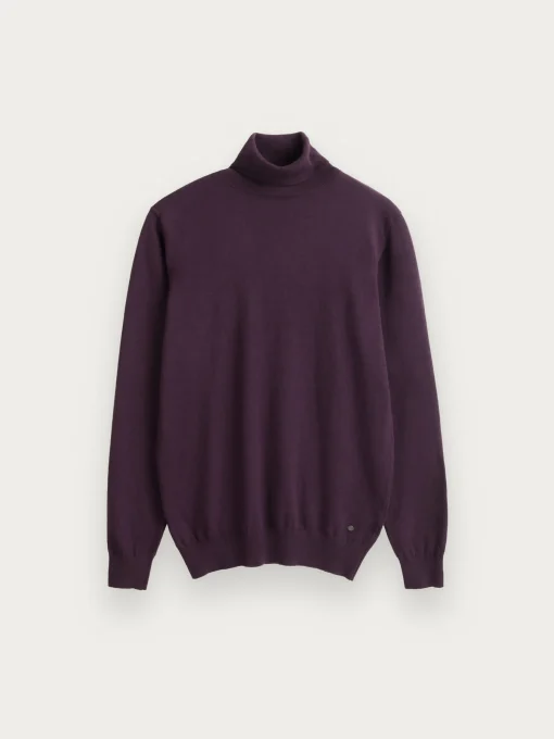 JERSEY ROLL COLLAR BURDEOS