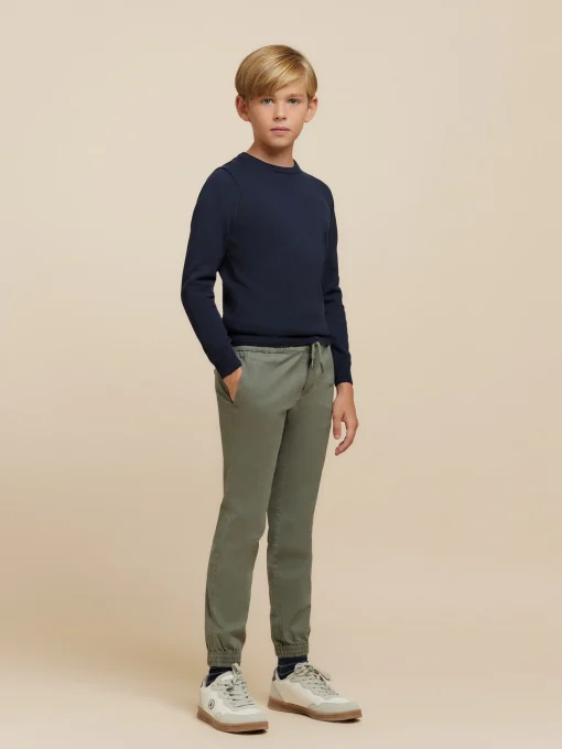 JERSEY ROUND NECK KIDS AZUL MARINO