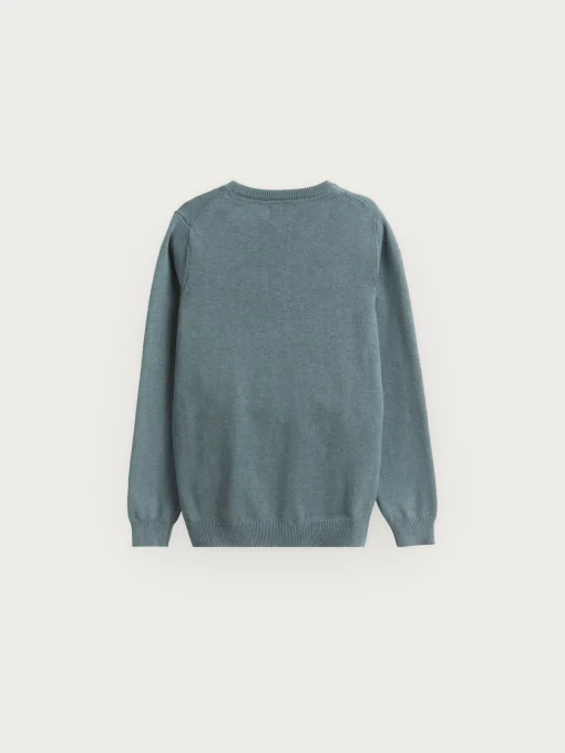 JERSEY ROUND NECK KIDS AZUL