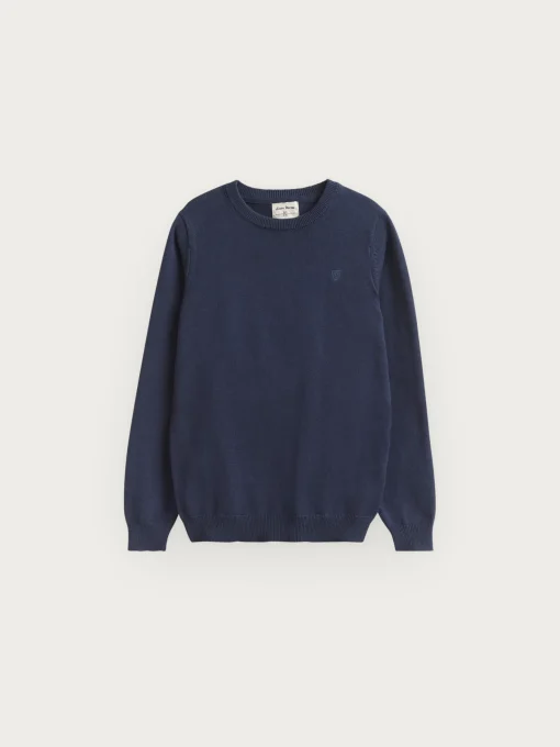 JERSEY ROUND NECK KIDS AZUL MARINO