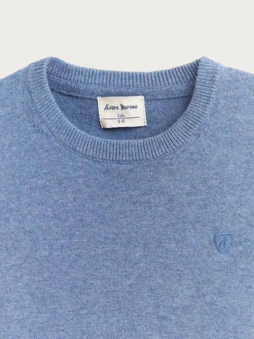 JERSEY ROUND NECK KIDS AZUL