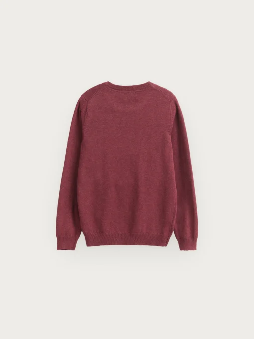 JERSEY ROUND NECK KIDS BURDEOS