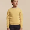 JERSEY ROUND NECK KIDS MOSTAZA