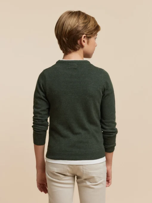 JERSEY ROUND NECK KIDS VERDE
