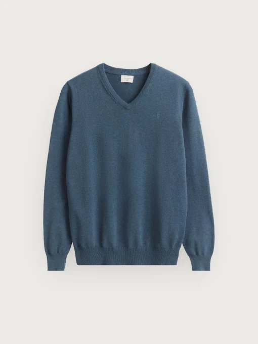 JERSEY V-NECK TRENDY AZUL