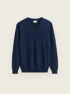 JERSEY V-NECK TRENDY AZUL MARINO