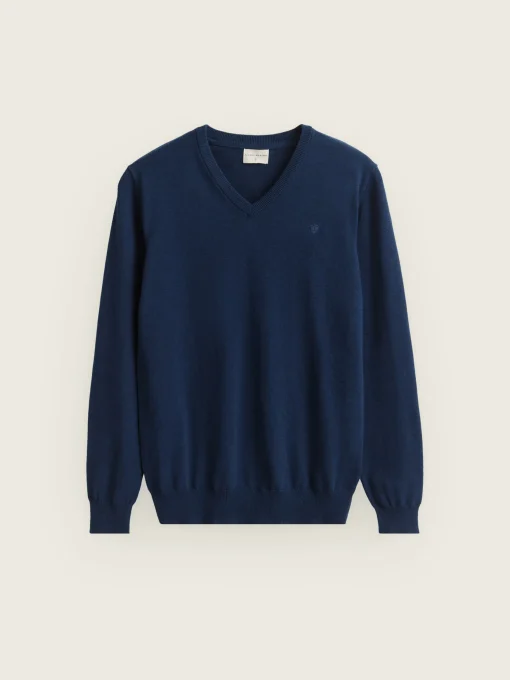 JERSEY V-NECK TRENDY AZUL MARINO