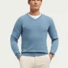 JERSEY V-NECK TRENDY CELESTE