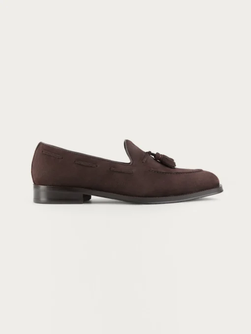 MOCASIN SERRAJE BORLAS MARRÓN