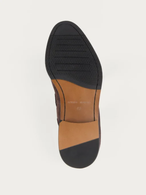 MOCASIN SERRAJE BORLAS MARRÓN