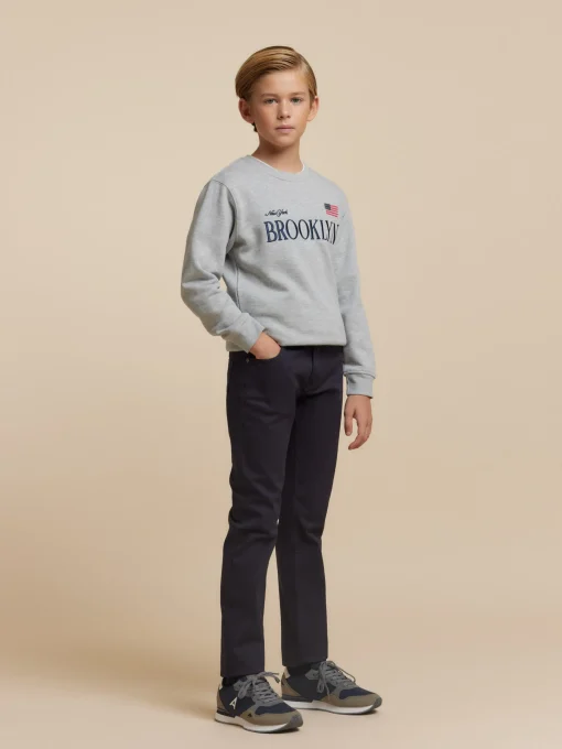 PANTALON 5 POCKETS KIDS AZUL MARINO