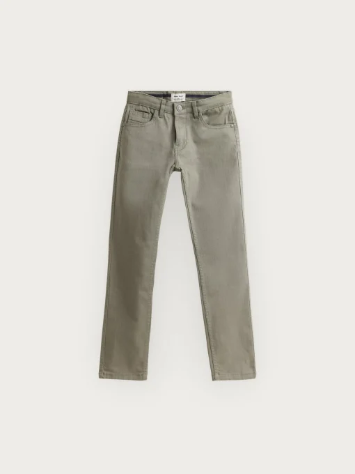 PANTALON 5 POCKETS KIDS VERDE