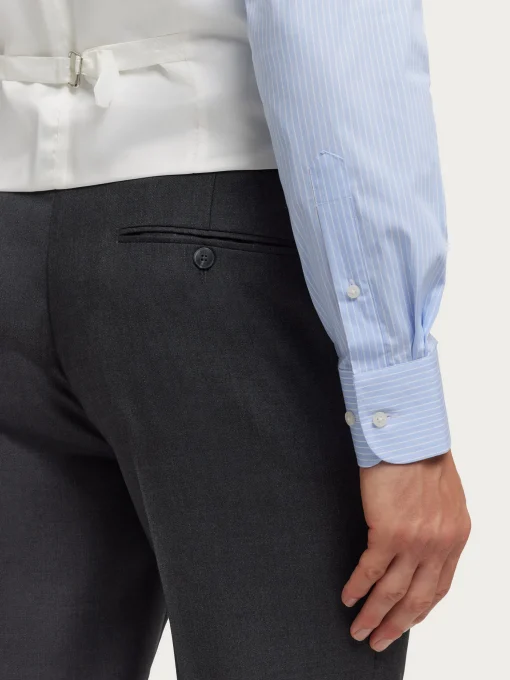 PANTALON CHAQUE WEDDING GRIS