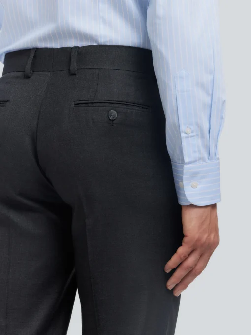 PANTALON FIL A FIL GRIS